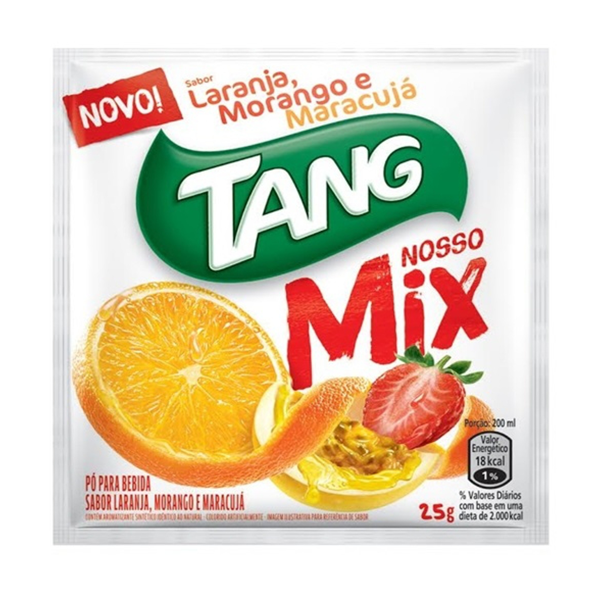 Refresco em Pó Laranja Morango Maracujá Tang 25gr Central Supermercados