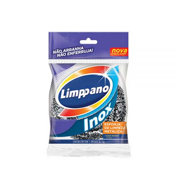 Esponja em Aço Inox Limppano unidade-0